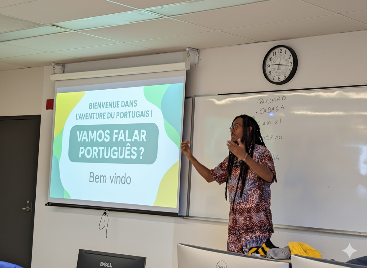 Interface interactive du cours de portugais Vamos Falar Português